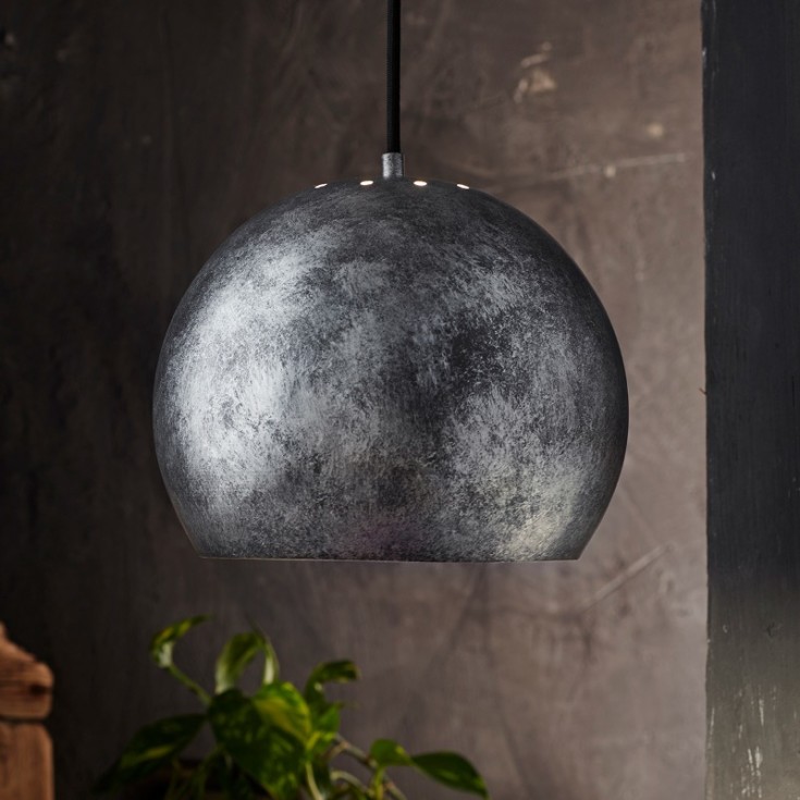 4 stk Nielsen Light Nice pendel, galvaniseret stål, Ø25 cm