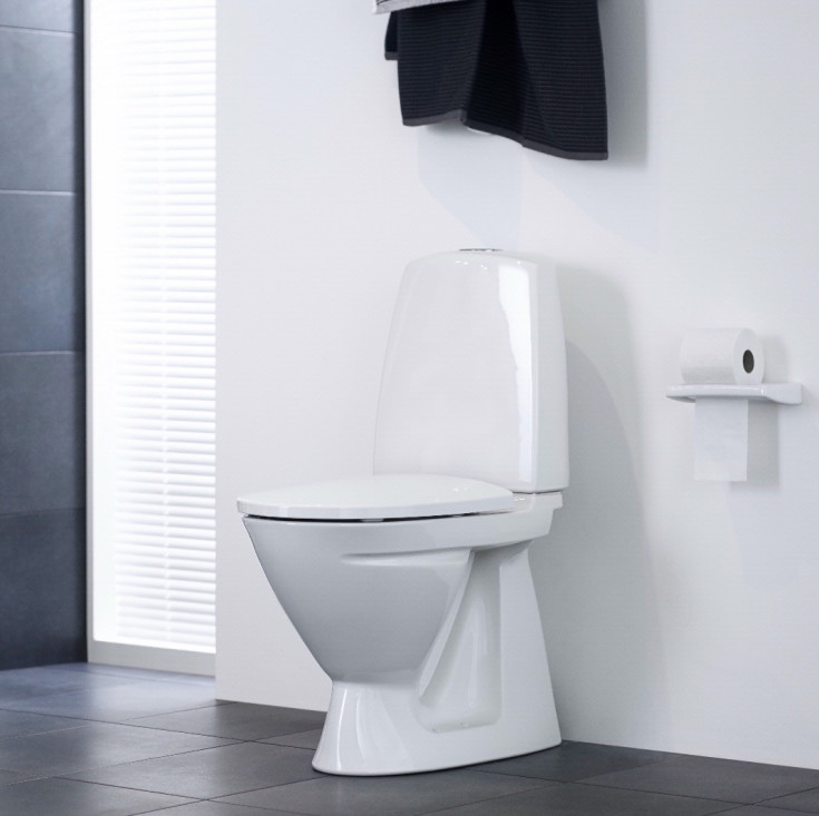 Ifö Sign toalett, rengöringsvänlig, vit