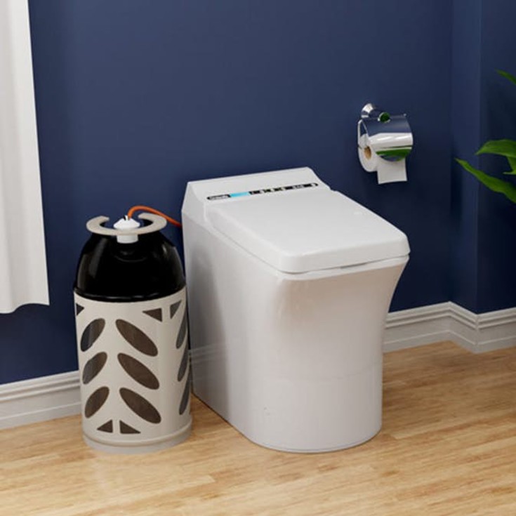 Cinderella Freedom forbrenningstoalett, propandrevet, med dispaly, hvit