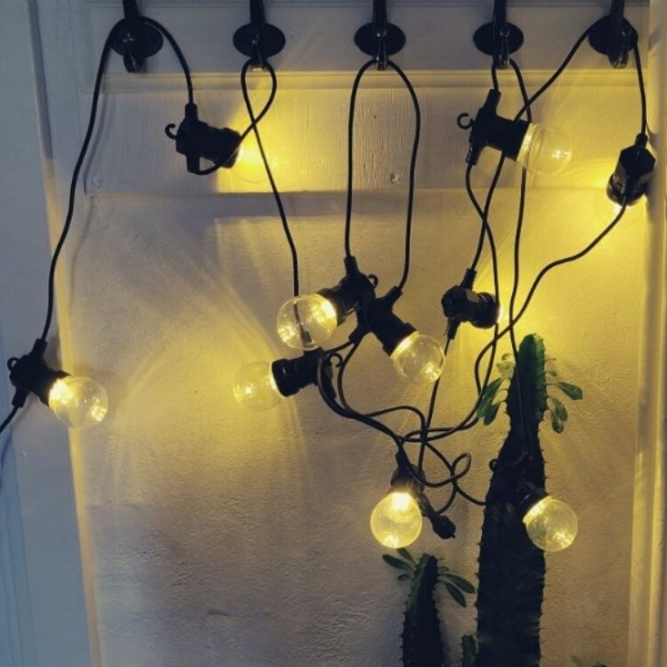 Veli Line udendørs lyskæde, 6 meter, klart lys