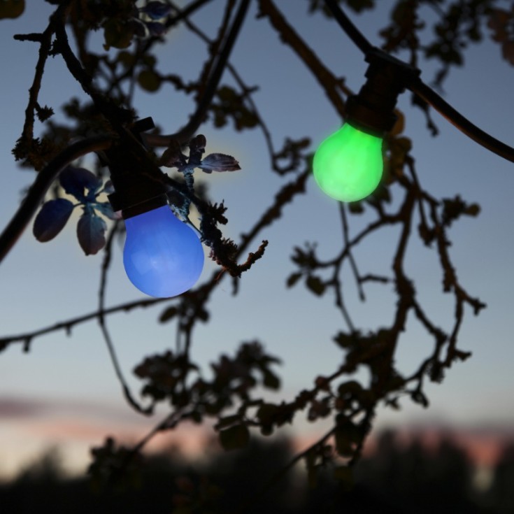 Star Trading, farget B22 LED lyspære, blå