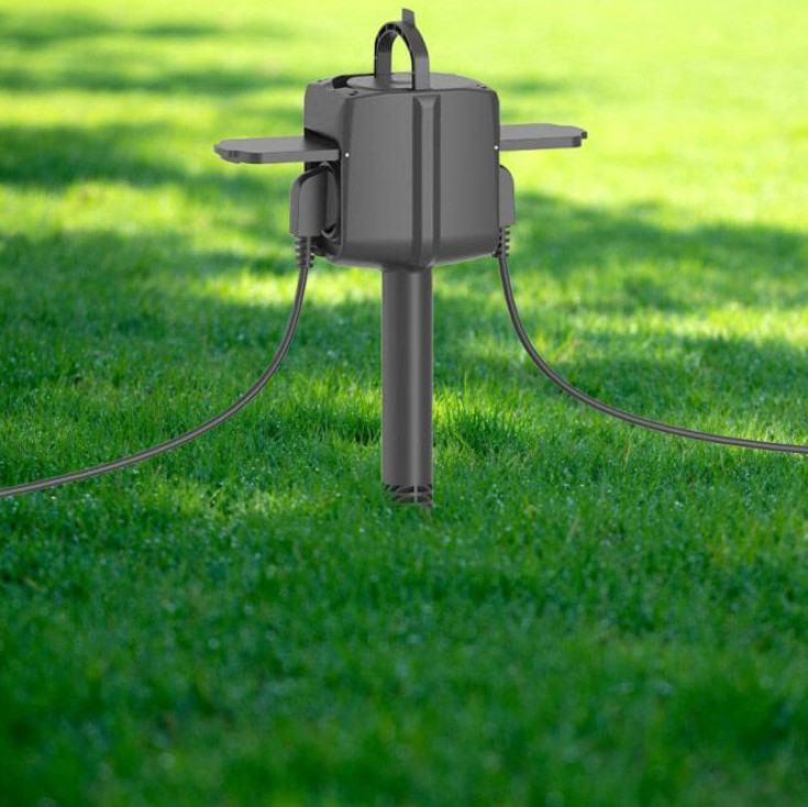 Woox udendørs stikkontakt, dobbelt