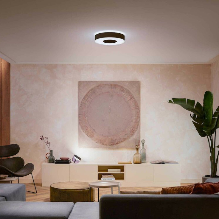 Philips Hue Infuse plafond, sort, Ø42 cm