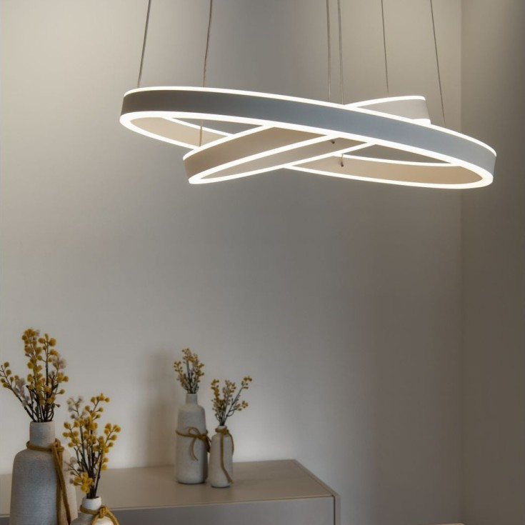 SLV One Double pendel, hvid