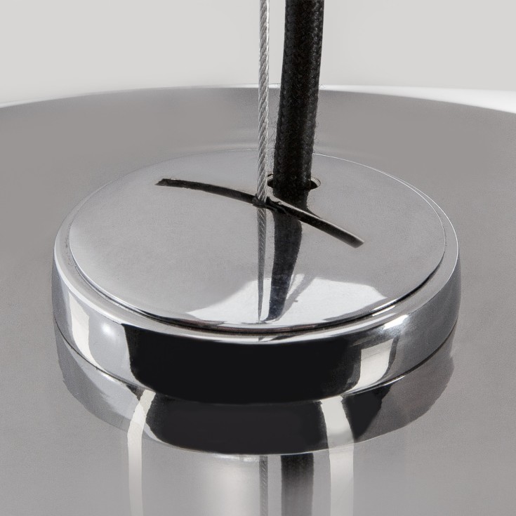 SLV Pantilo Convex pendel, krom, Ø40 cm