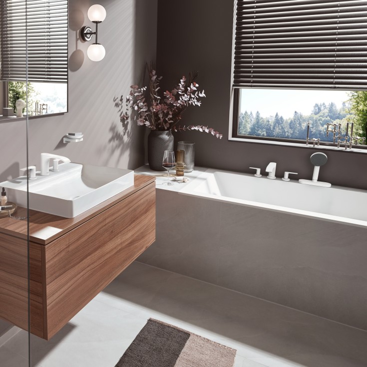 Hansgrohe Pulsify hånddusj ø105 mm med 3 stråletyper matt hvit