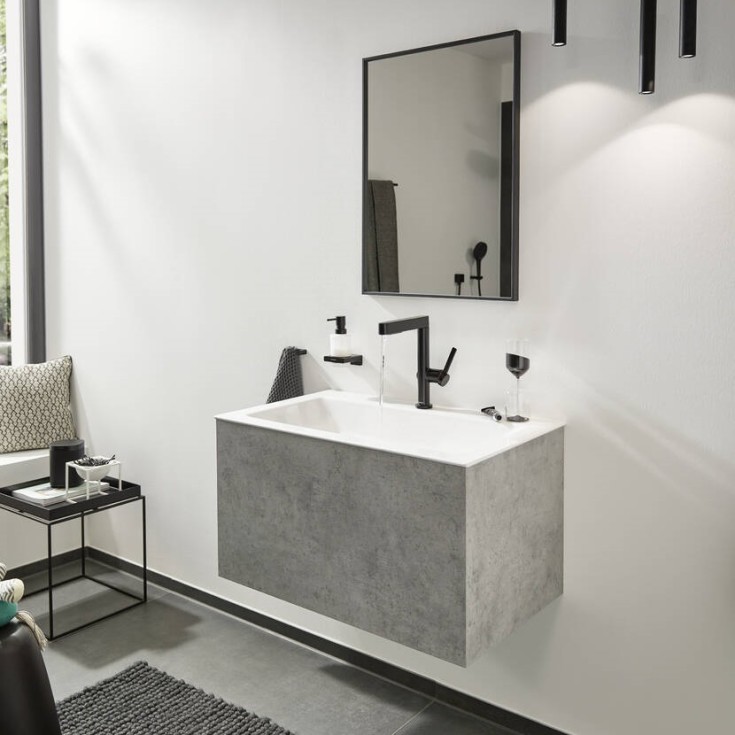 Hansgrohe Finoris 230 håndvaskarmatur, udtrækstud, mat sort