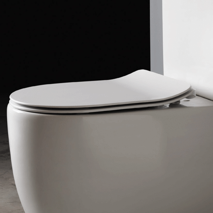 Lavabo Glomp Mini Slim toiletbræt, soft close, aftagelig, hvid