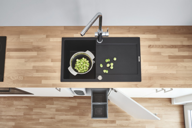 Grohe Blue Home köksblandare, kylt vatten, kolsyrat vatten, krom