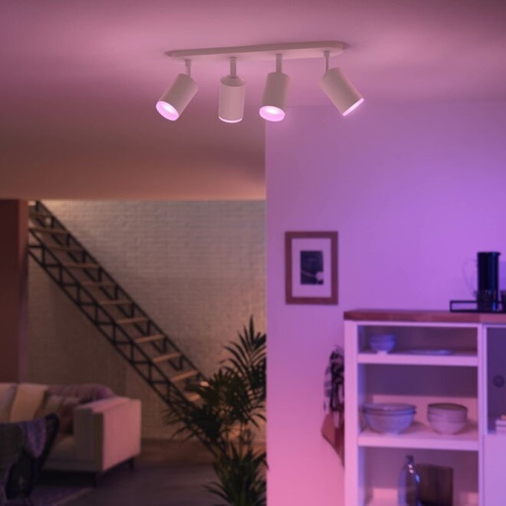 Philips Hue Fugato spotter i tak, hvit