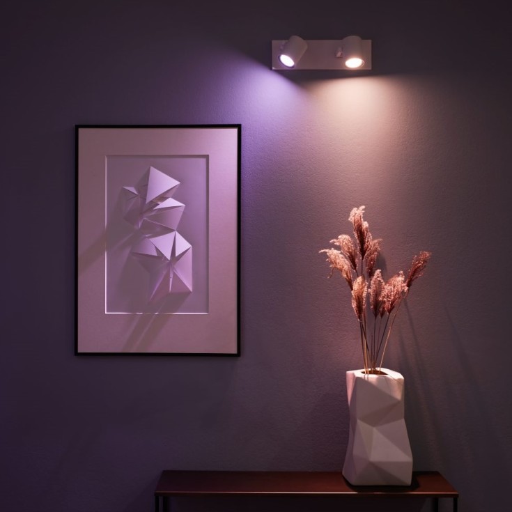 Philips Hue Argenta spotter i tak, hvit