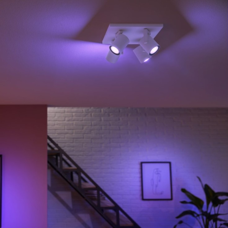 Philips Hue Argenta spotter i tak, hvit