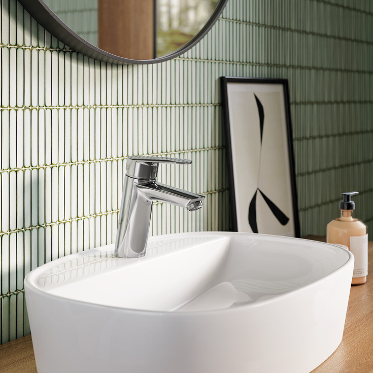 Damixa Clover Green tvättställsblandare, krom