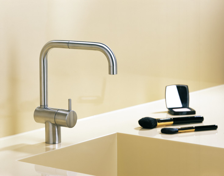 Vola KV1 køkkenarmatur, stål