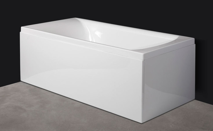 Svedbergs Z160 badekar, 160x75 cm, hvid