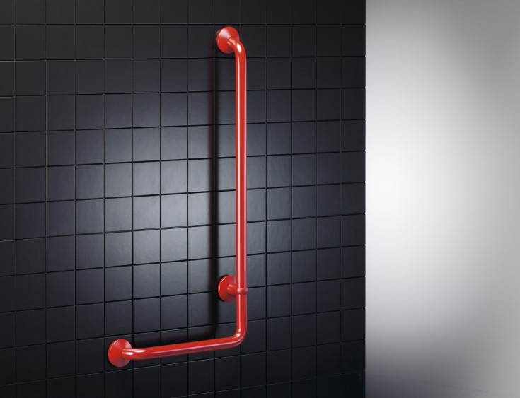 Pressalit Care Plus støttegreb, 40x90 cm, højre, rød