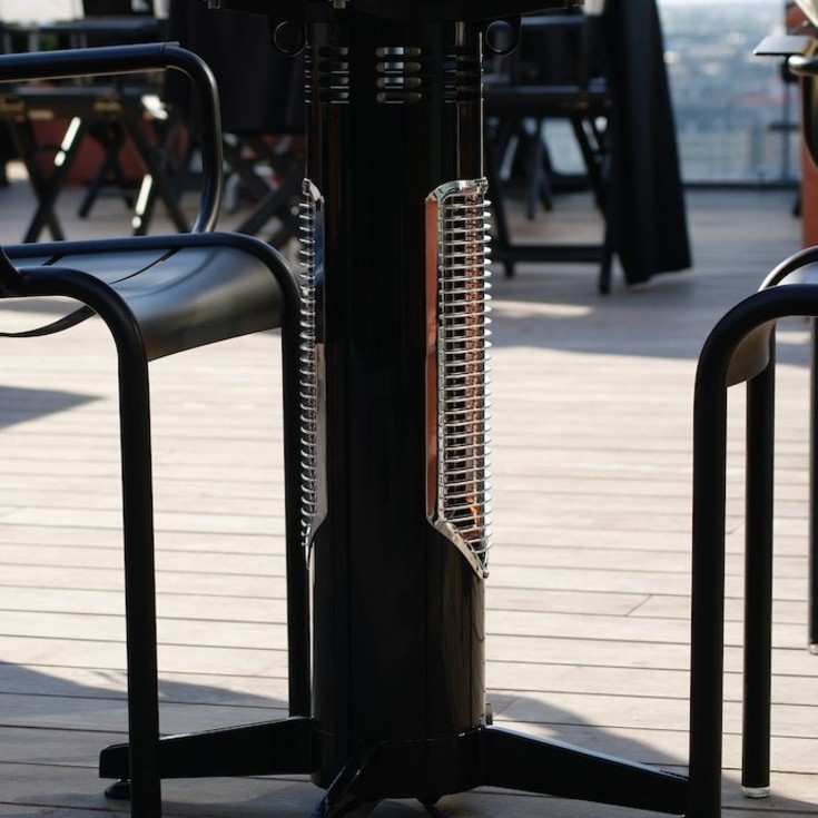 Mensa Heating Vireoo Professional terrassevarmer, 550W, sort