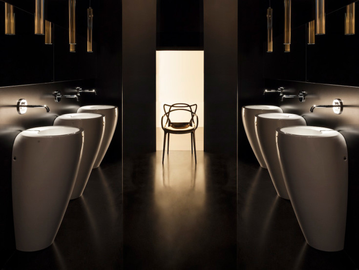 Ilbagno Alessi tvättställ, 52x53 cm, vit