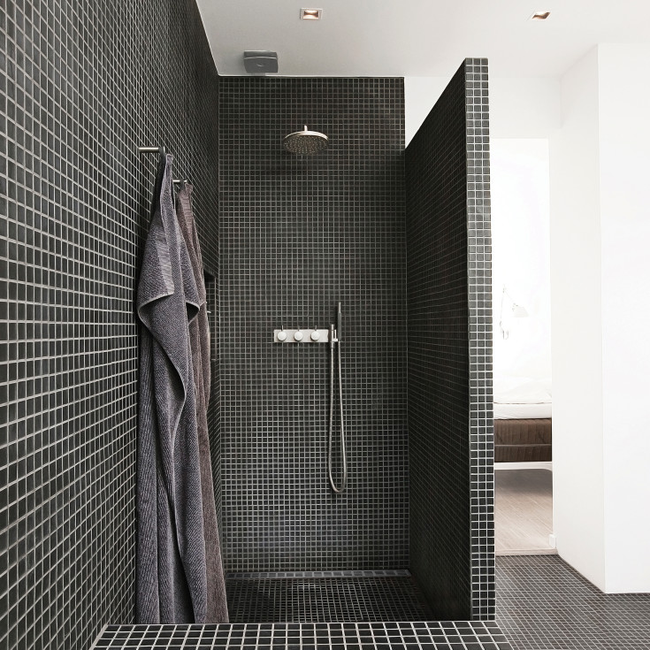 Unidrain 1001 afløbsarmatur, 900 mm, mellem 2 vægge