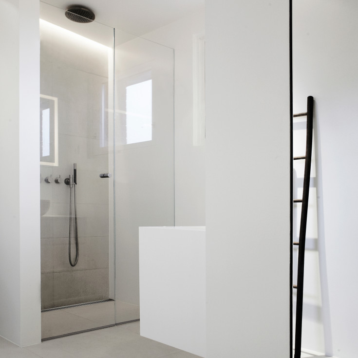 Unidrain 1001 avløpsarmatur, 700 mm, mellom to vegger