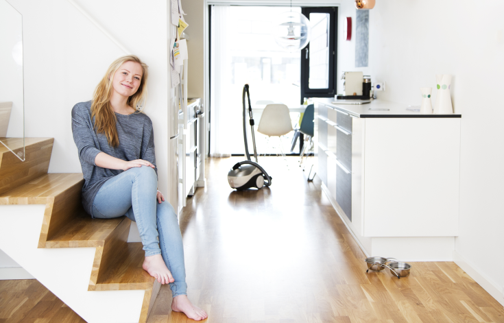 Nilfisk One dammsugare, 450 W, röd