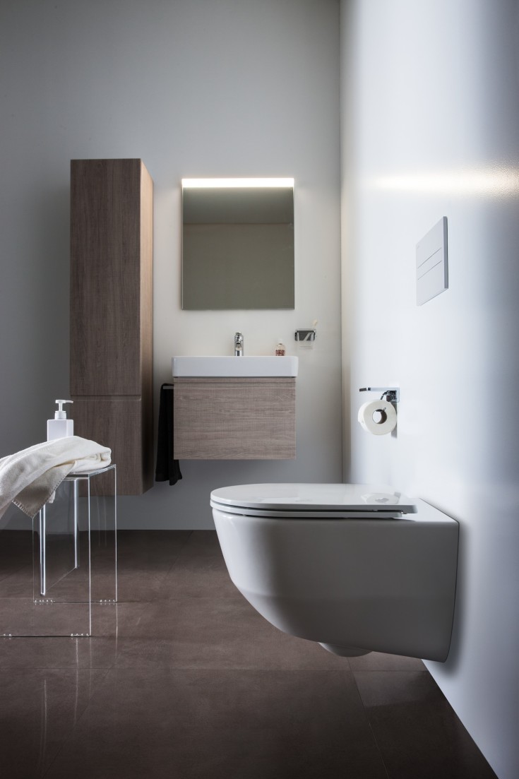 Laufen Pro væghængt toilet, uden skyllekant, rengøringsvenlig, hvid