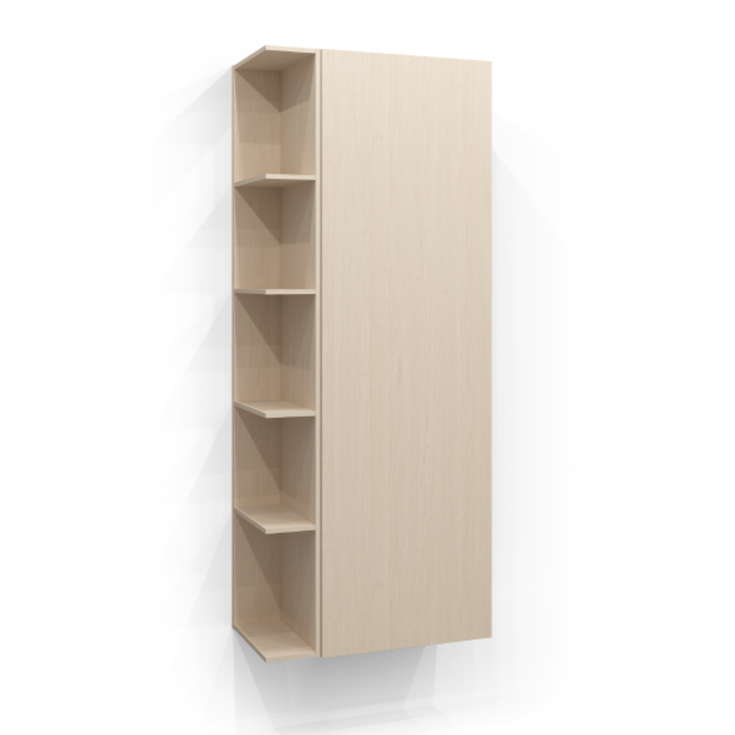 Svedbergs åpen hylle til høyskap 15x160 cm, hvit ask