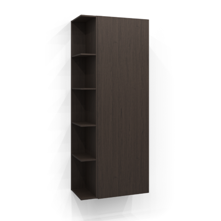 Svedbergs åben hylde til højskab 15x160 cm, brun ask