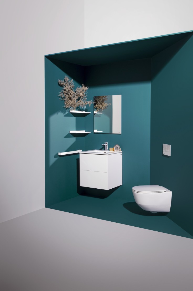 Laufen Pro væghængt toilet, uden skyllekant, rengøringsvenlig, hvid