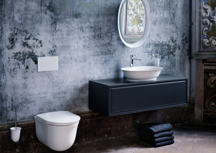 Laufen The New Classic tandborstmugg, vit