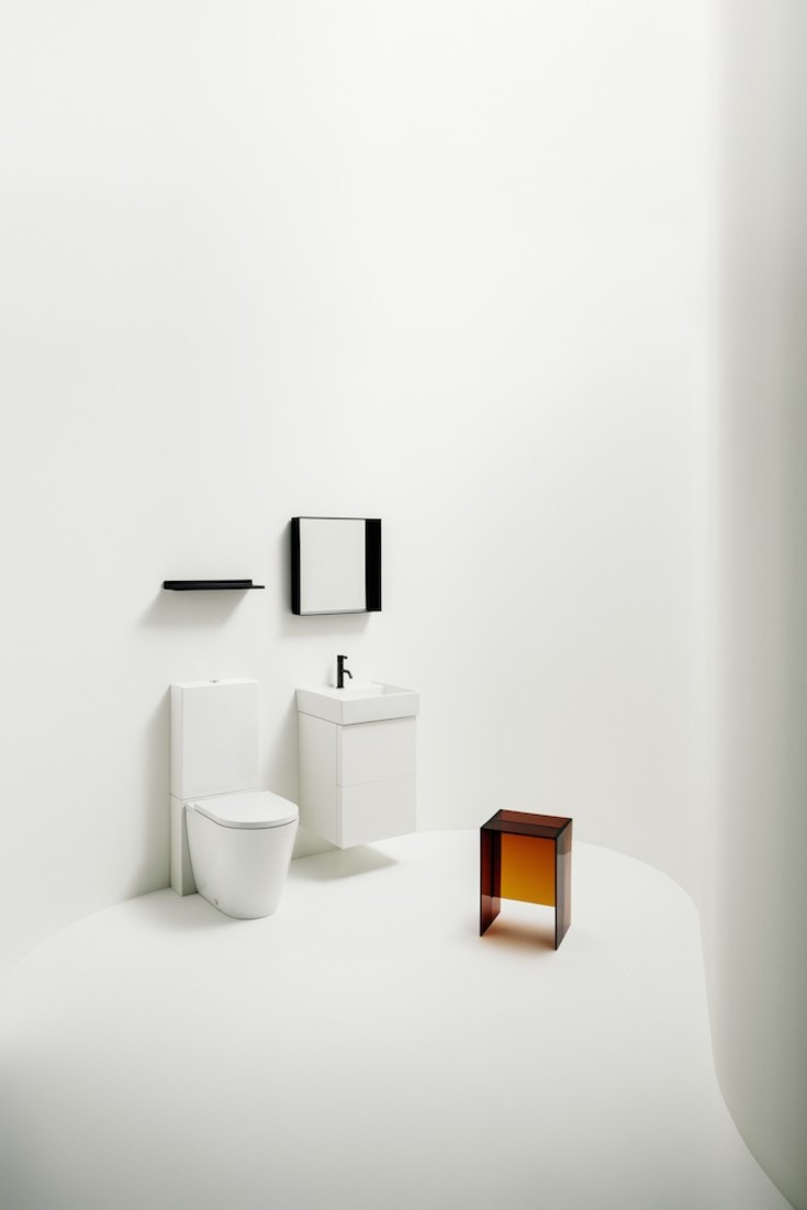 Kartell Laufen underskab, 58x60 cm, mat hvid