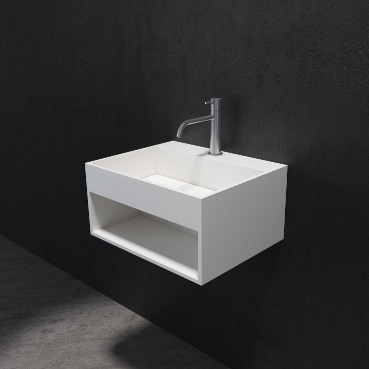 Cassøe tvättställ, 50x40 cm, matt vit