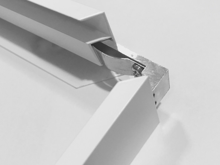 Green:ID ytmonteringsram för bakgrundsbelyst panel, 30x120 cm