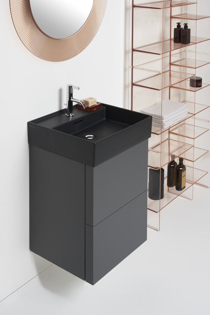 Kartell Laufen servant, 60x46 cm, matt sort