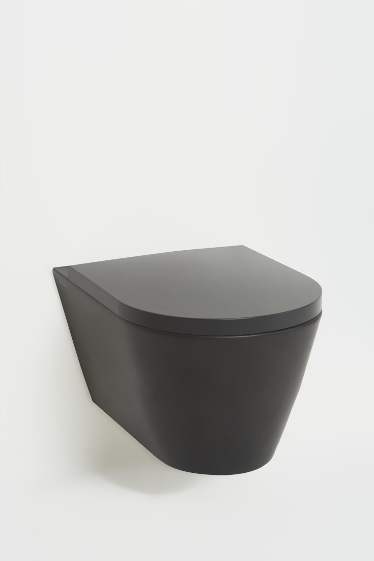 Kartell Laufen toiletbræt, soft close, aftagelig, sort