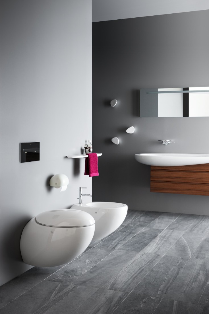 Laufen Il Bagno Alessi One toiletsæde, soft close, aftageligt, hvid
