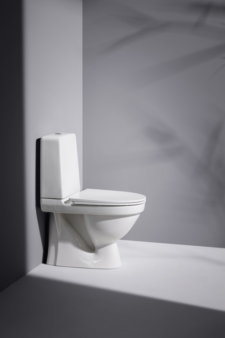 Laufen Kompas toilet, uden skyllekant, hvid