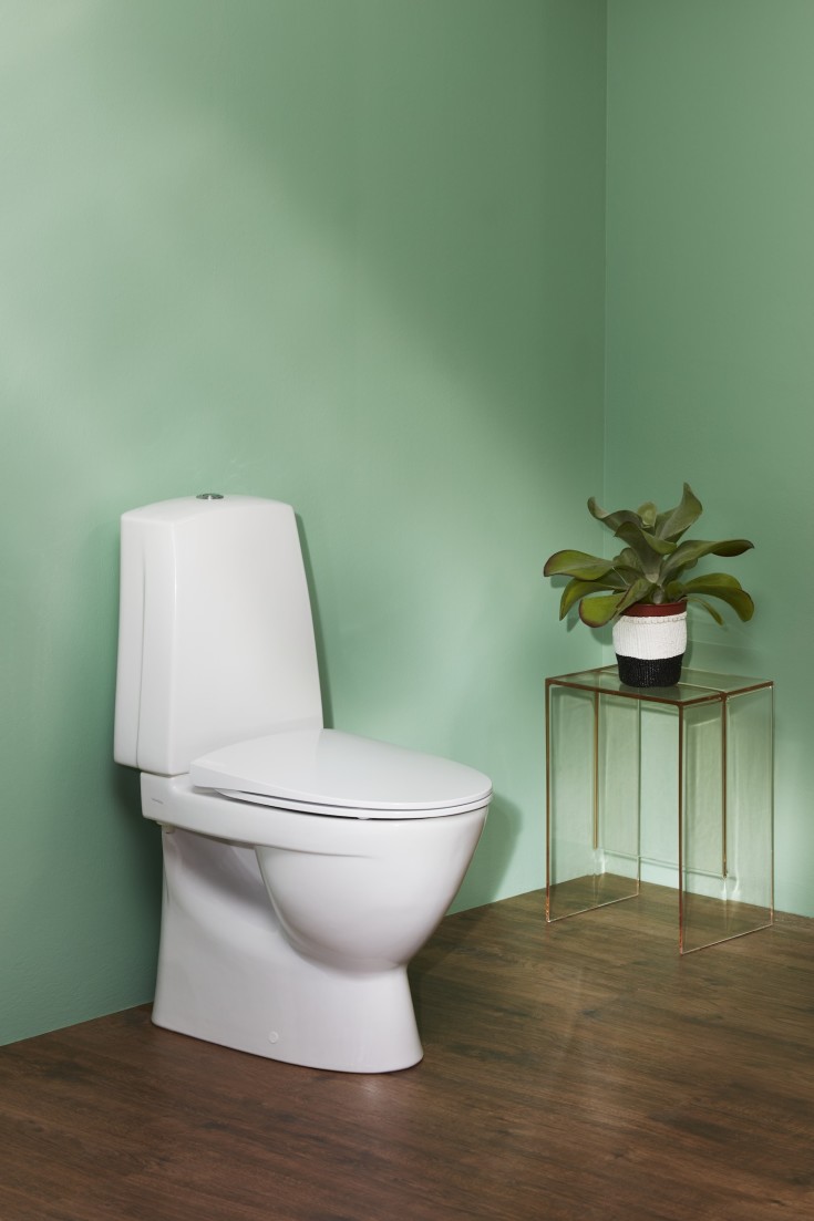 Laufen Pro N toalett, uten skyllekant, rengjøringsvennlig, hvit