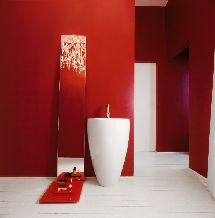 Ilbagno Alessi One servant, 52x53 cm, hvit