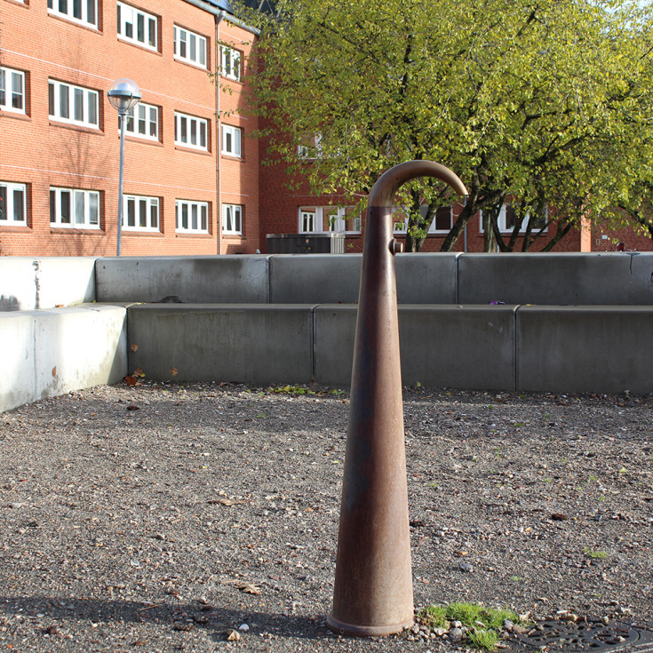 Frostline Citypost G200 vattenpost, 125 cm, gjutjärn/mässing