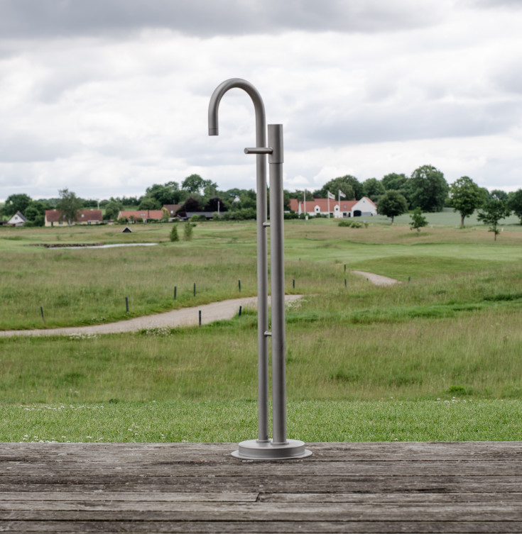 Frostline Duo H9 vattenpost, 90 cm, självstängande grepp, rostfritt stål