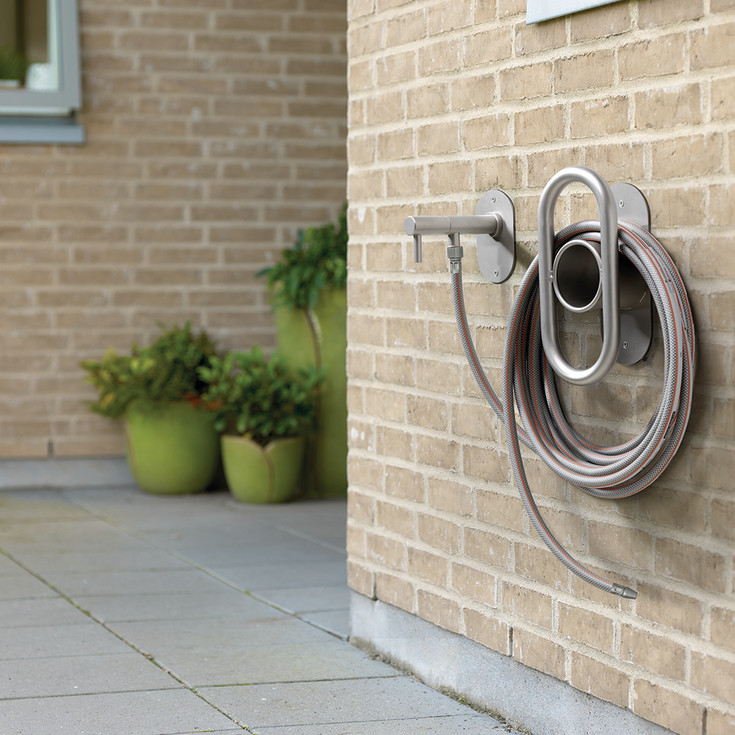 Frostline Wall udendørshane, til 30-55 cm væg, rustfrit stål