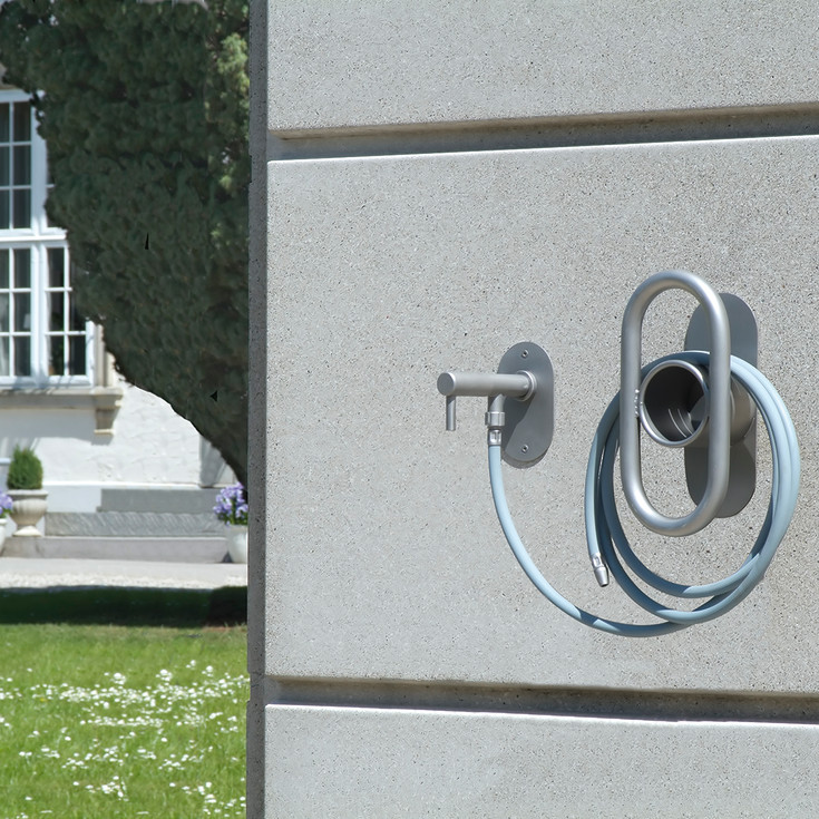 Frostline Wall udendørshane, til 15-35 cm væg, rustfrit stål