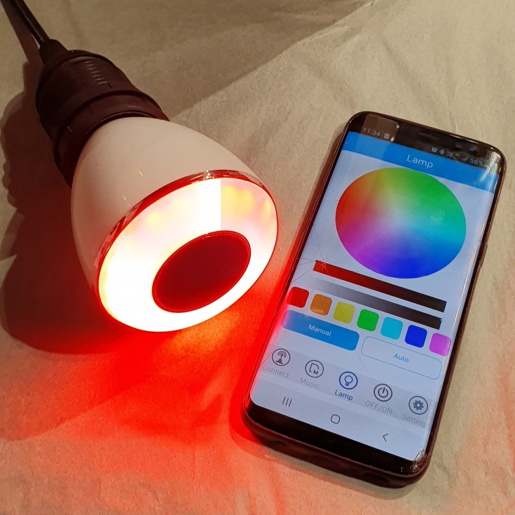 Thomson LED pære, inkl. højtaler og fjernbetjening