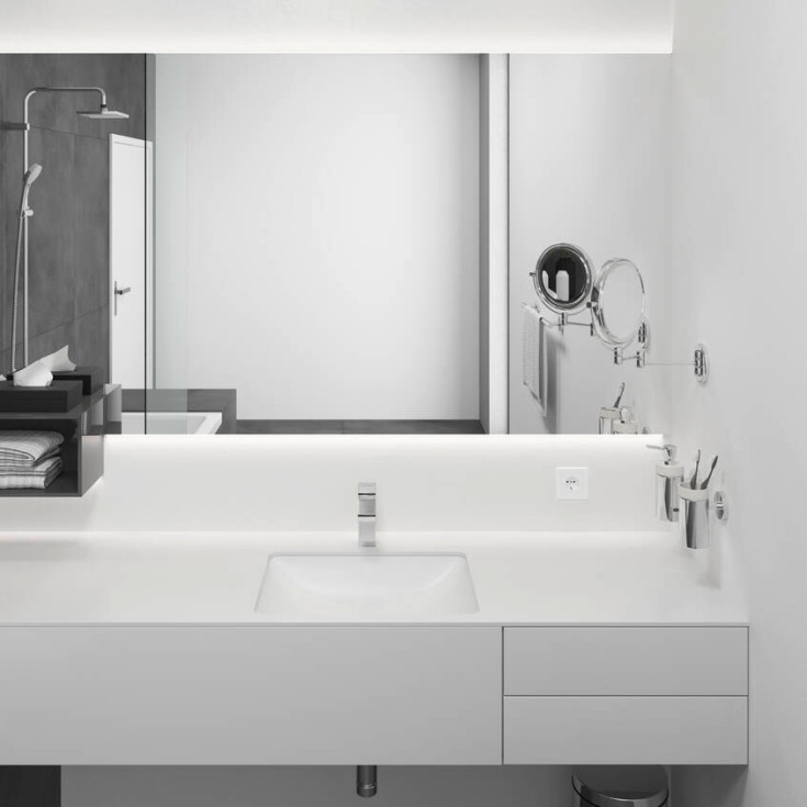 Hansgrohe Vernis Shape 100 tvättställsblandare, krom