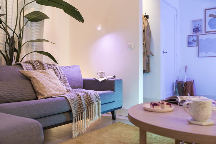 Wiz Imageo vegglampelight, fargeendring + hvit, 1 spot, hvit