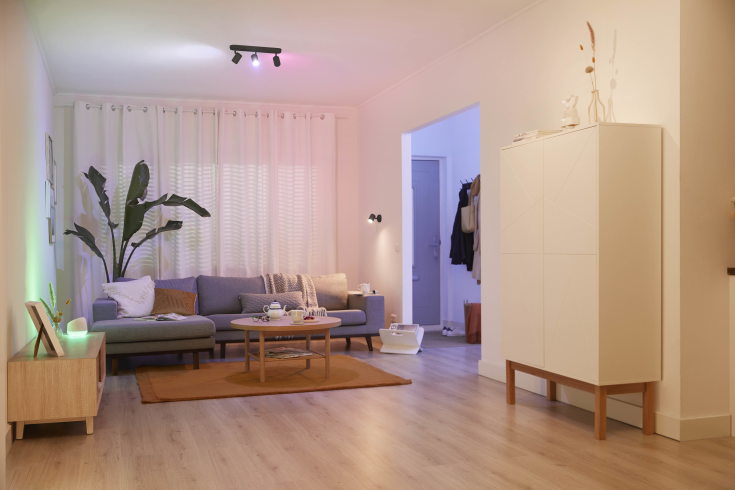 Wiz Imageo takspotlight, färgförändring + vit, svart