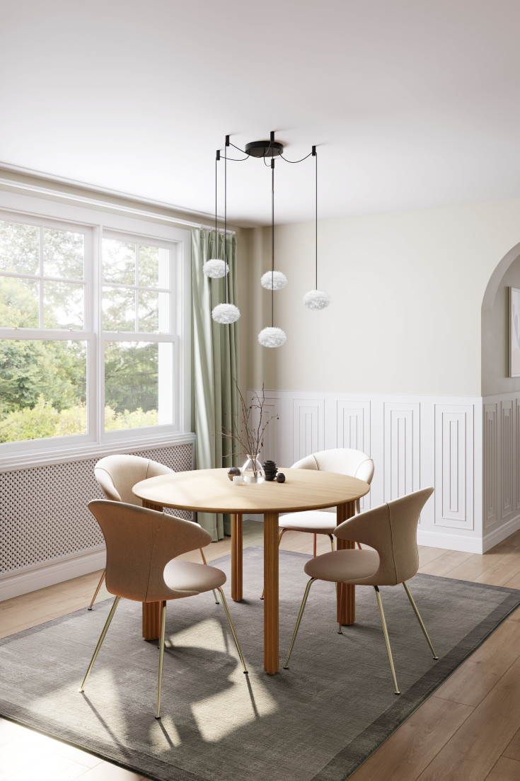 Umage Rosette Mini klyngependeloppheng, 5 lamper