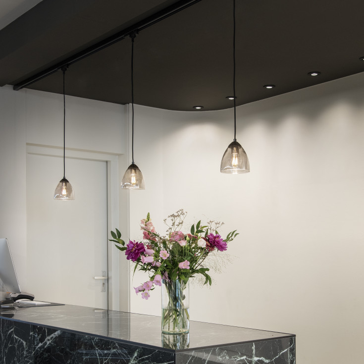 SLV Para Cone pendel, sort/glas