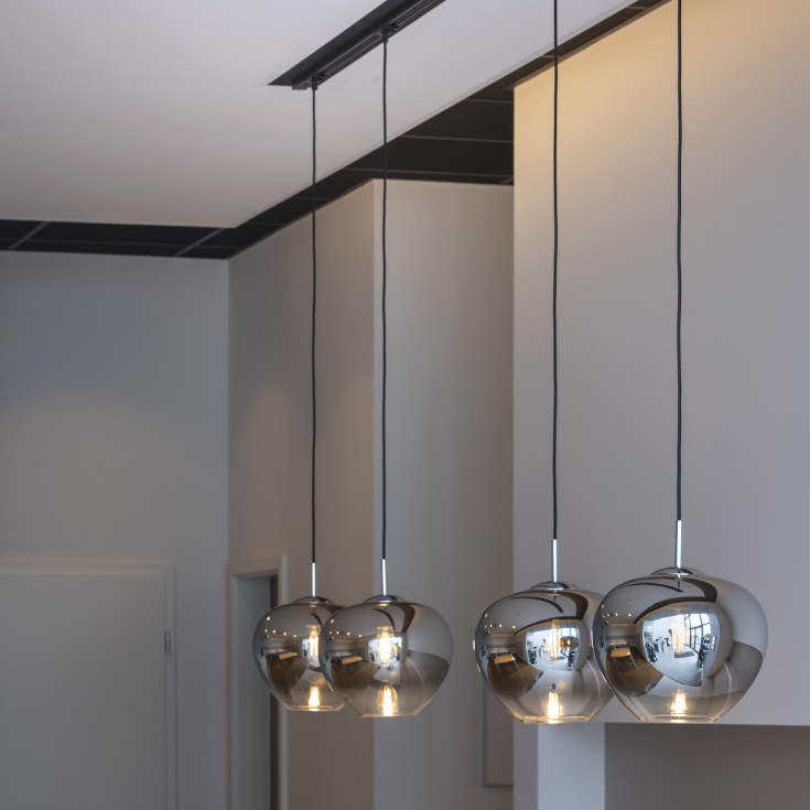 SLV Pantilo Convex pendel, krom, Ø29 cm